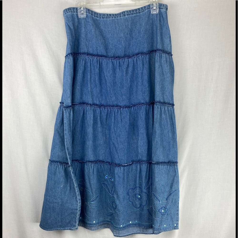 Westport Denim lightweight Long skirt Large